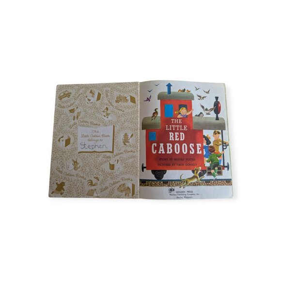Vintage Little Golden Book The Little Red Caboose Hard Cover Book 1980 - Picture 7 of 10